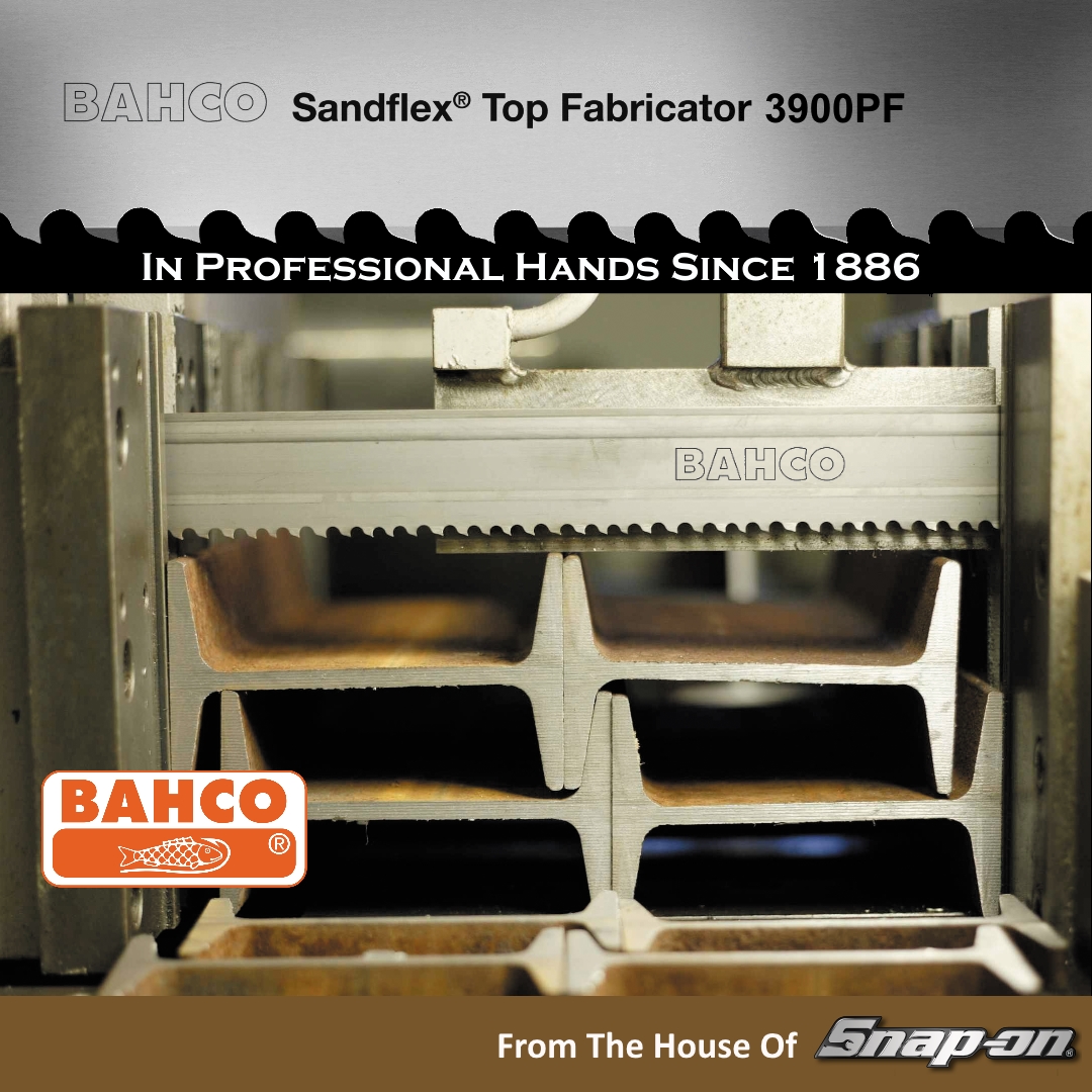 Bahco Machine Actuated Saws 3900PF And 3853 Sandflex® Top Fabricator